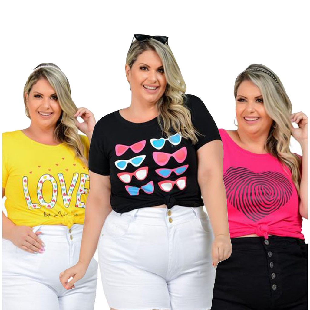 Blusas tamanho discount grande feminina