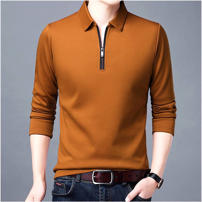 Camisa Polo Masculina com Zíper