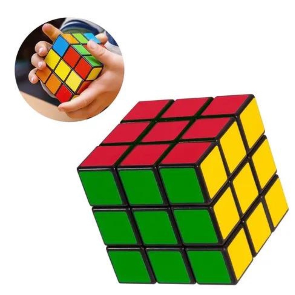 Cubo Mágico Simples Iniciante Original - Colorido Diversos Tamanhos  (5,5x5,5cm) : : Brinquedos e Jogos