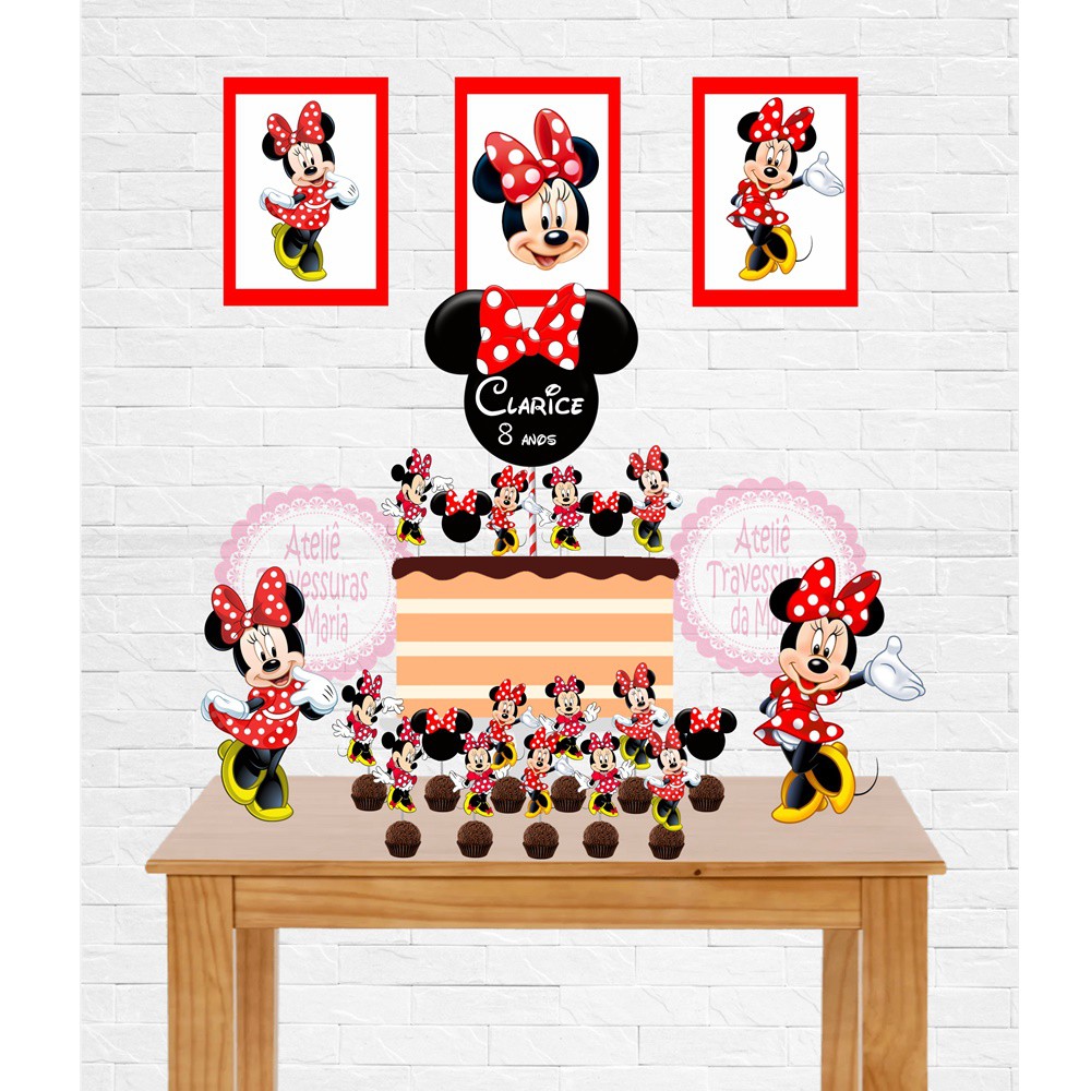 Kit Festa Fácil Minnie - Decoração De Aniversário