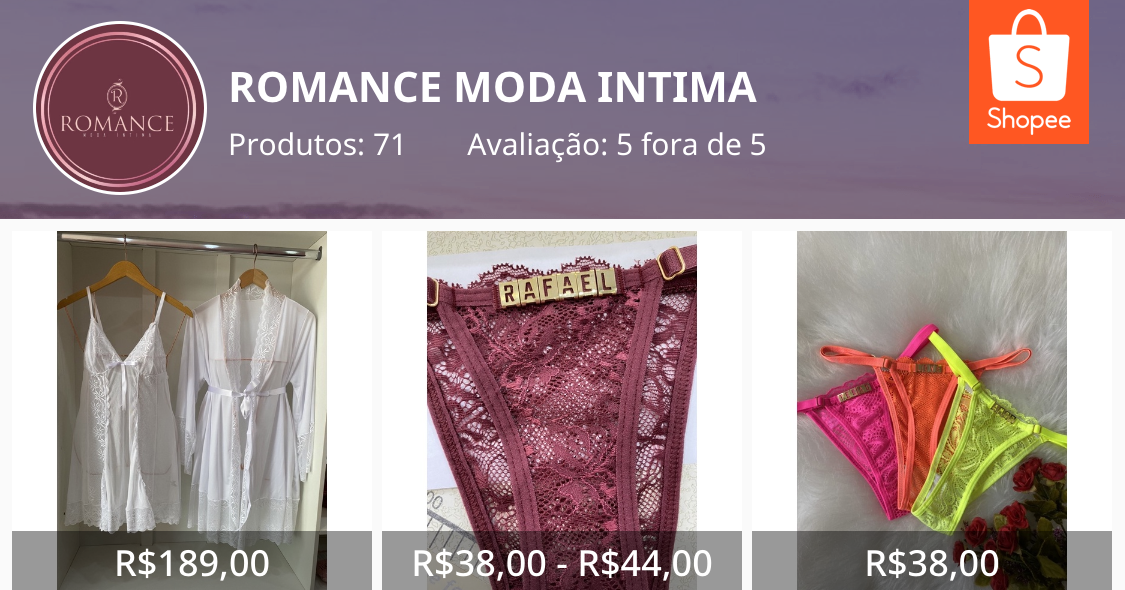 ROMANCE MODA INTIMA, Loja Online