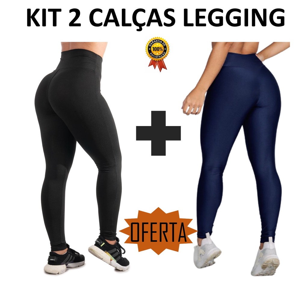 Kit Regata Feminina + Calça Legging Academia Fitness Grossa