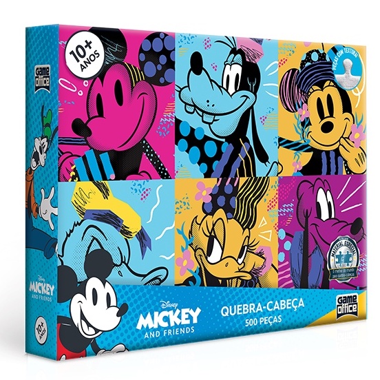 Quebra-cabeça 6 em 1 Disney Mickey Minnie