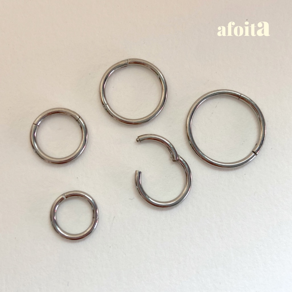 Piercing Ferradura Nariz Haste Fina De 0.8mm Aço Cirúrgico