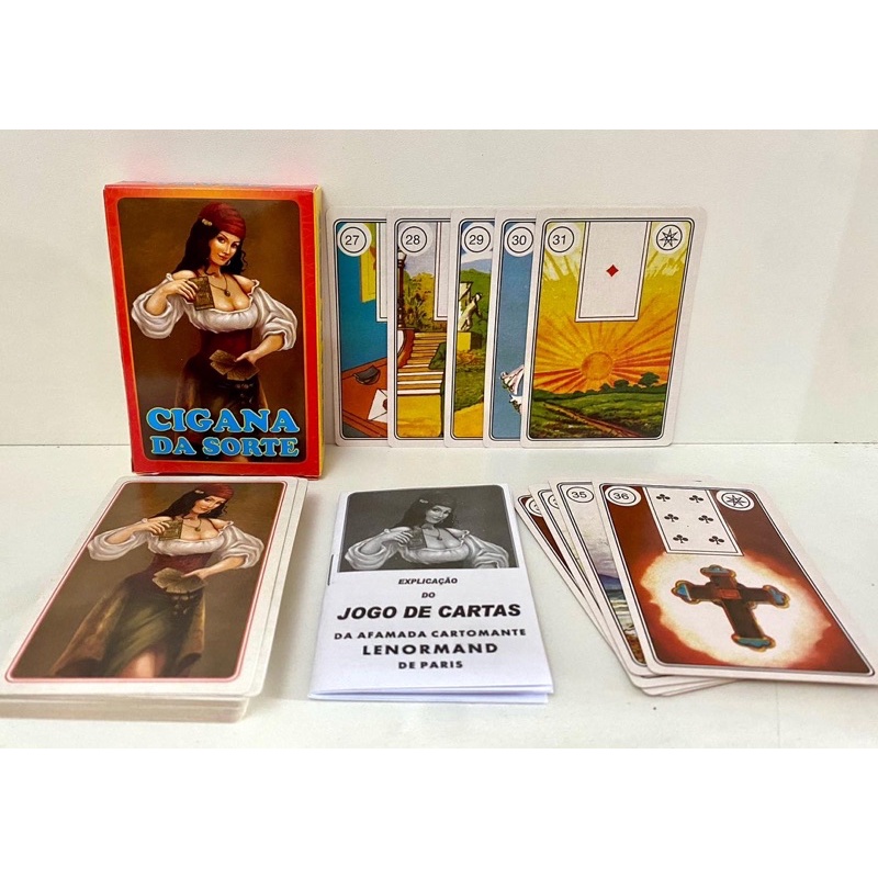 Baralho Tarot Cigana da Sorte Oráculo Deck 36 Cartas em Promoção na  Americanas