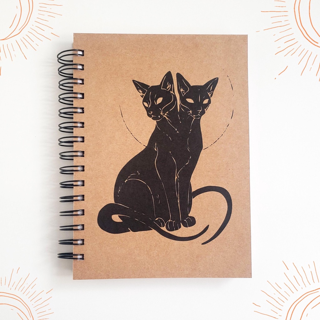 Caderno de Desenho Sketchbook 240g Cat Halloween