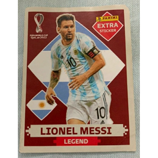 Figurinha Lionel Messi Bordô Copa 2022 Legend - Promoção