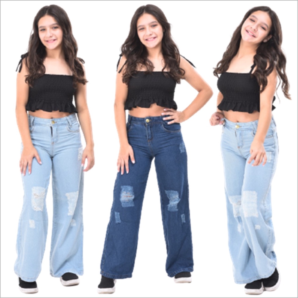 Calca jeans sale 12 anos