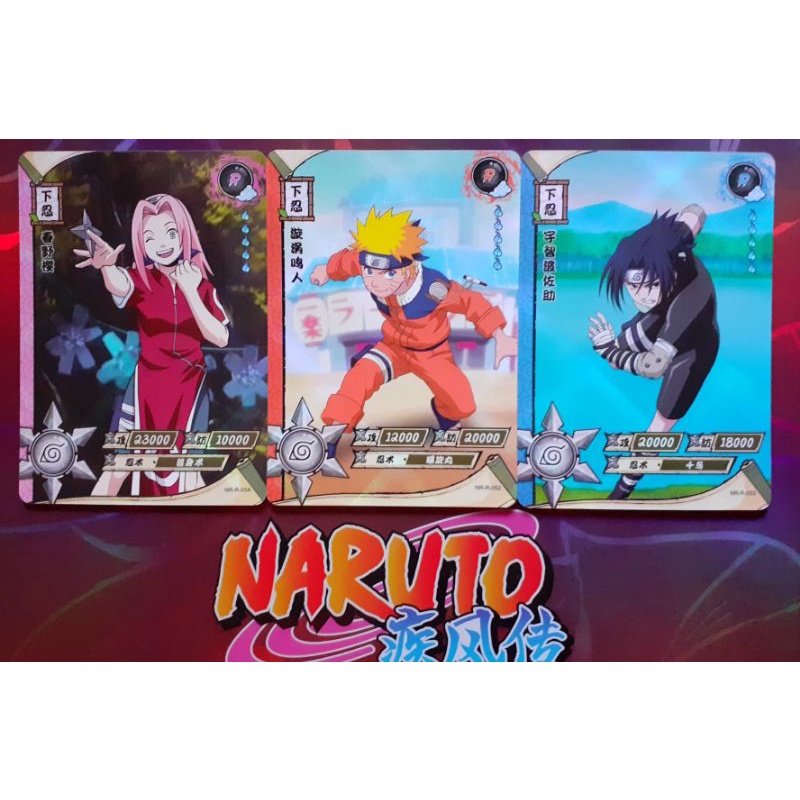 Naruto Shippuden - Lote De 80 Figurinhas Sem Repetição - Escorrega