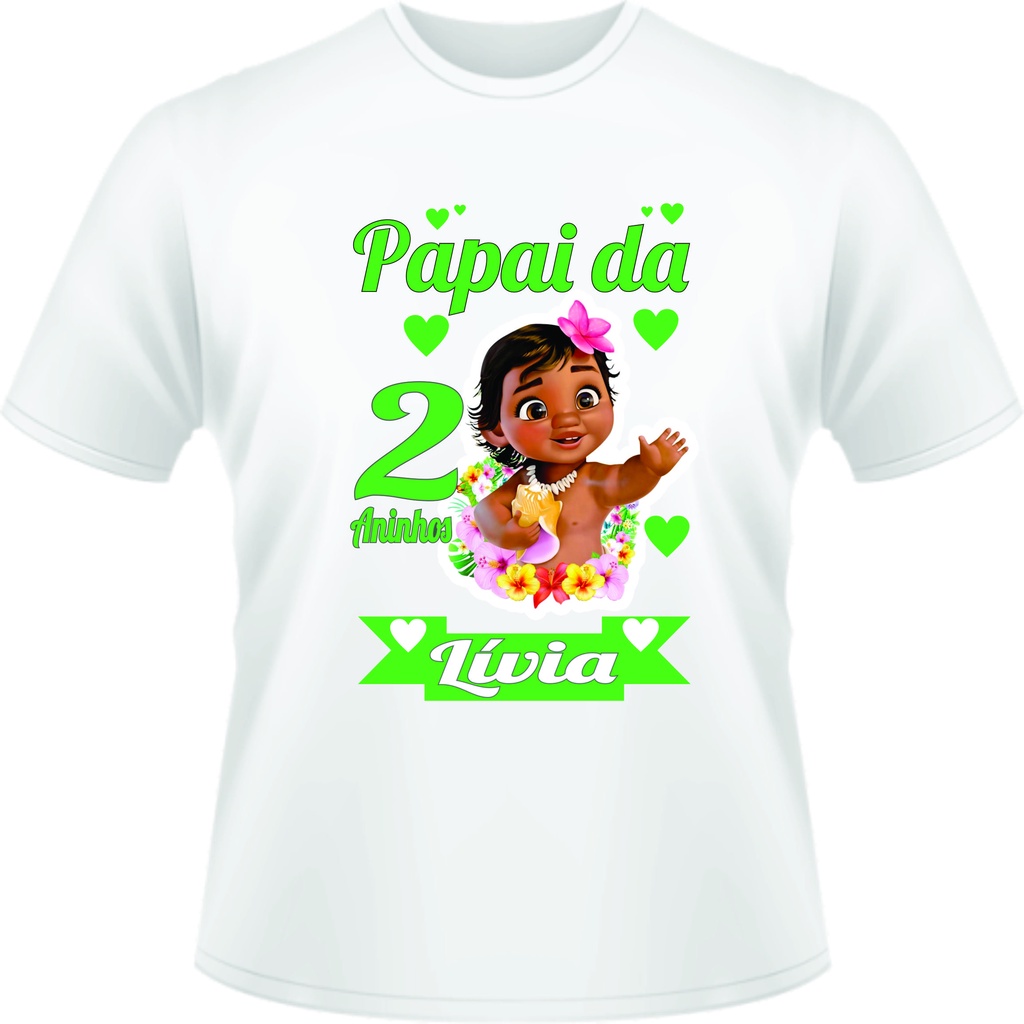 Moana Baby Cartoon infantil camiseta estampada, camiseta de
