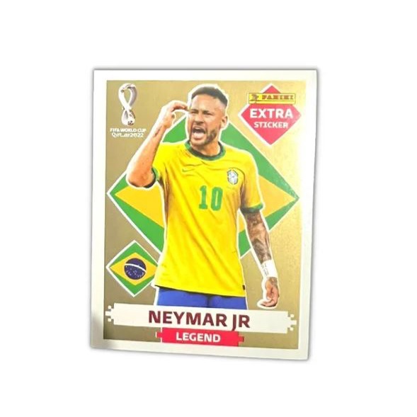 Figurinha Extra Neymar Jr Bordô Copa 2022 Rara Legend