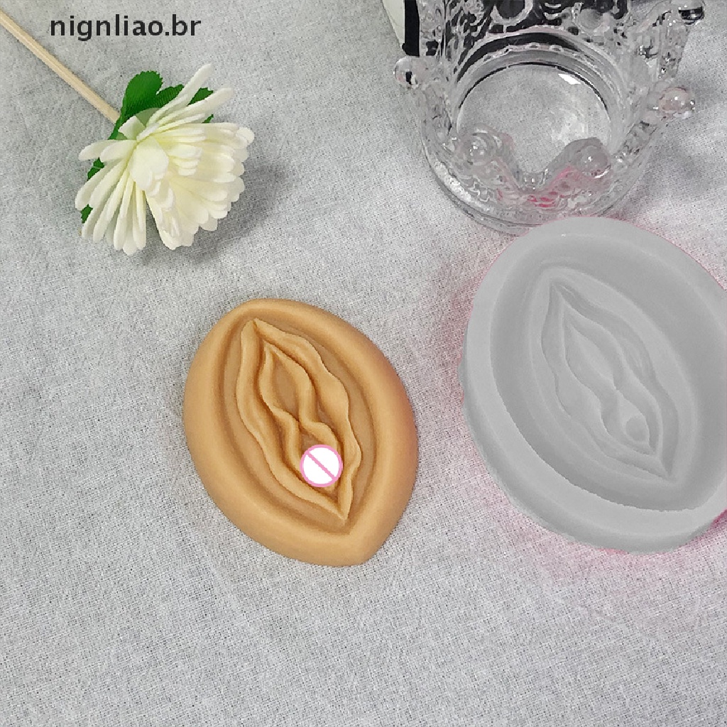 nignliao Molde De Silicone Em Forma De Vagina Feminina Para Sabonetes De  Bolo Artesanato Decorag BR