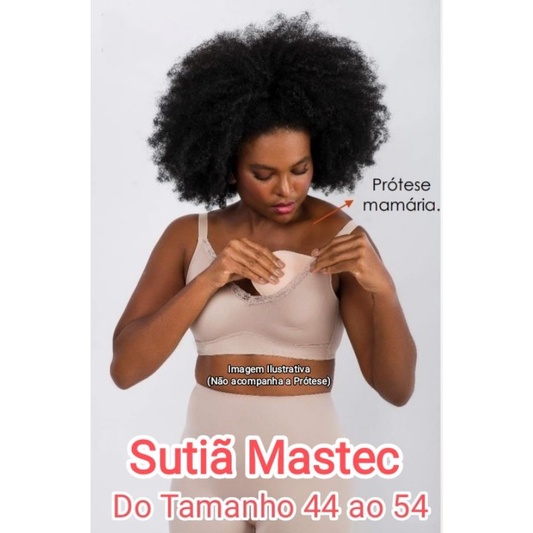 Sutiã Mastectomia. Top Soutien para Prótese mamária. Soutien Pós