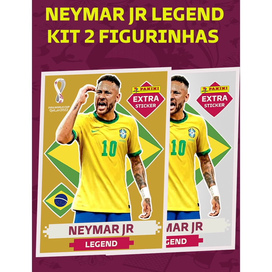 Figurinha Copa do Mundo 2022. Neymar Jr Legend Gold - Esportes e