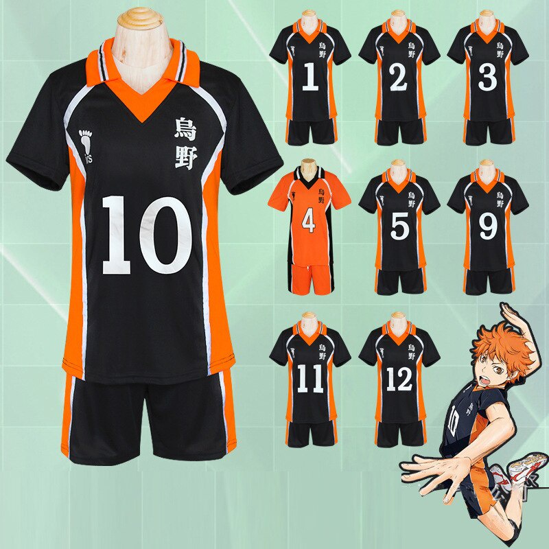 Haikyuu Fantasia de Cosplay Hinata Shoyo Anime Conjunto de shorts de  uniforme escolar feminino adulto Halloween, 4 - Nishinoya Yuu, Small 