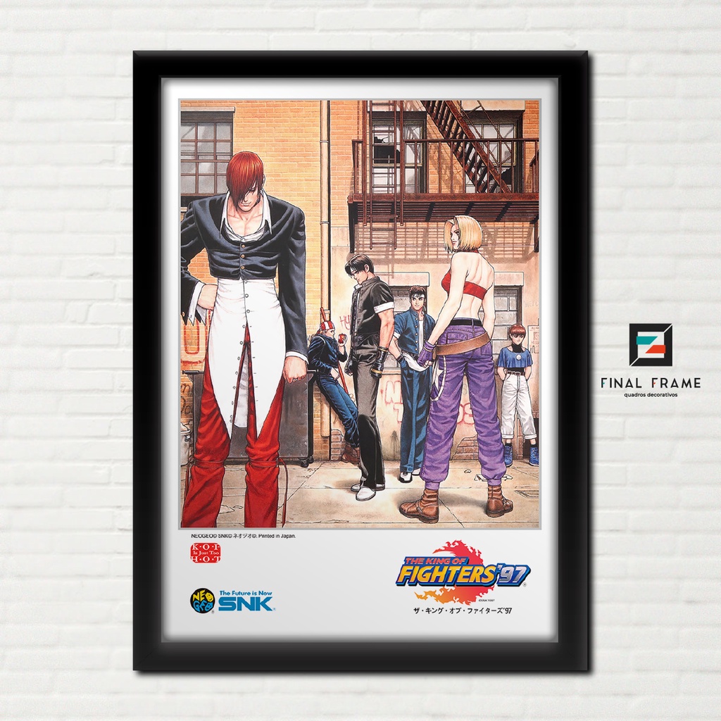 Quadro Decorativo A4 Jogo Neo Geo The King Of Fighters 97