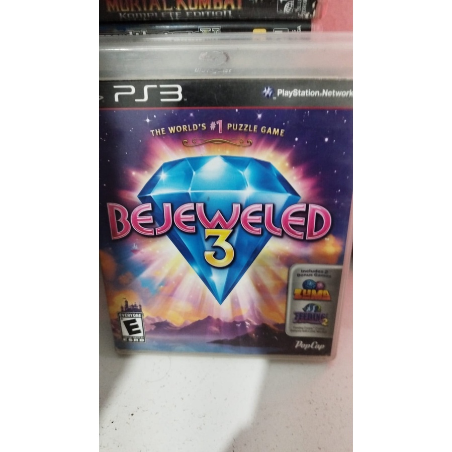 Jogo Bejeweled 3 Playstation Ps3 Mídia Física Original Usado