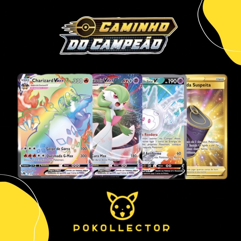 Carta Pokémon Gardevoir Vmax Rainbow Caminho Do Campeão