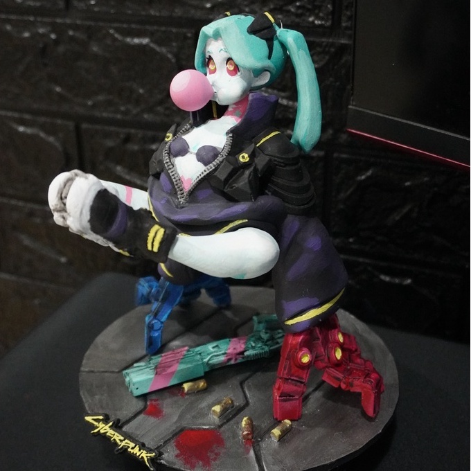 Cyberpunk jogos anime impressão periférica personagens cartão de metal  rebecca único cartão anime figura coleção cartão de brinquedo presente -  AliExpress