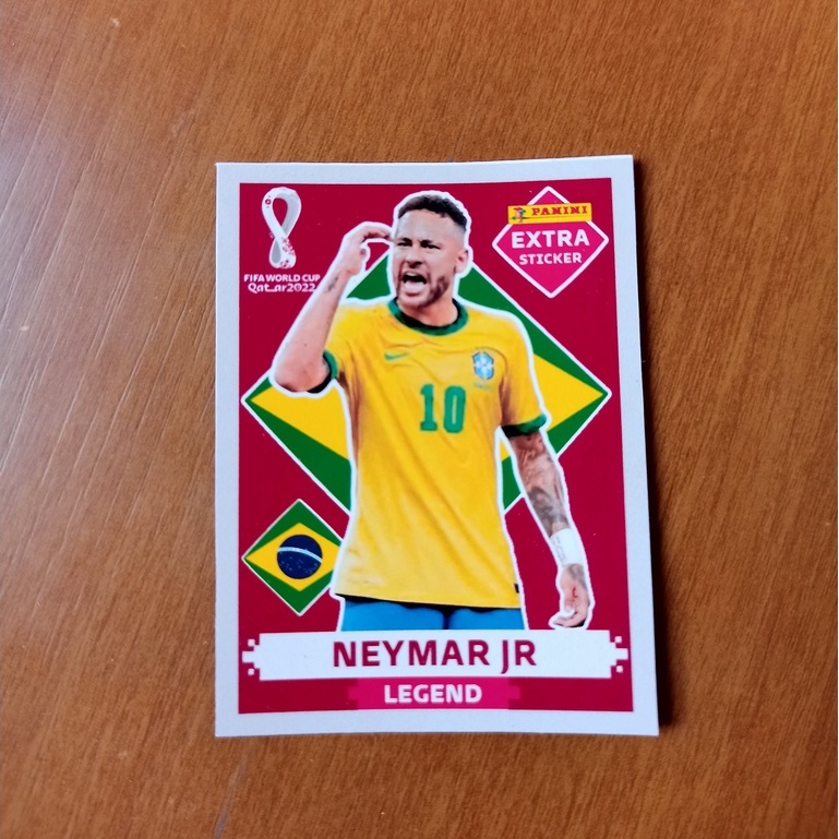 Figurinha Legend Neymar Jr Bronze Copa Do Mundo Qatar 2022
