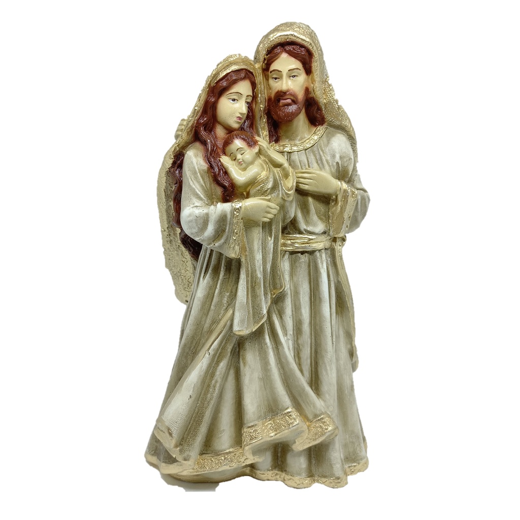 Círio da Família - 10cm x 7,5cm - Branco - Artigos Religiosos Luz