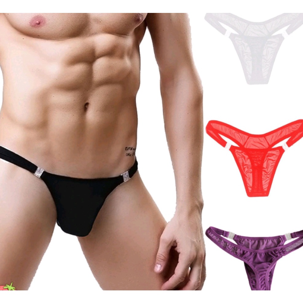 Cuecas SLOWMOOSE de bolsa jockstrap malha de tangas de de algodão