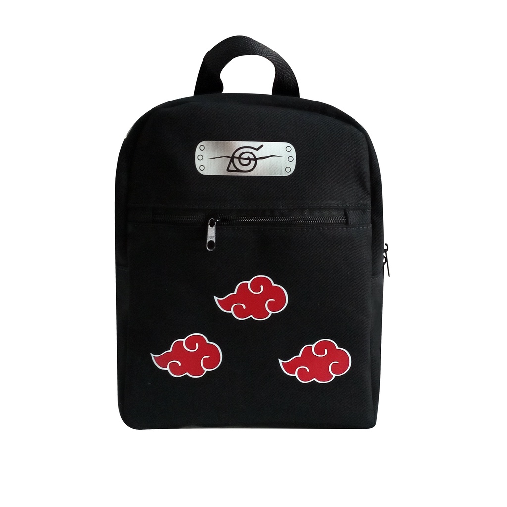 Mochila Akatsuki Naruto Nuvens Vermelhas Estilo Saco