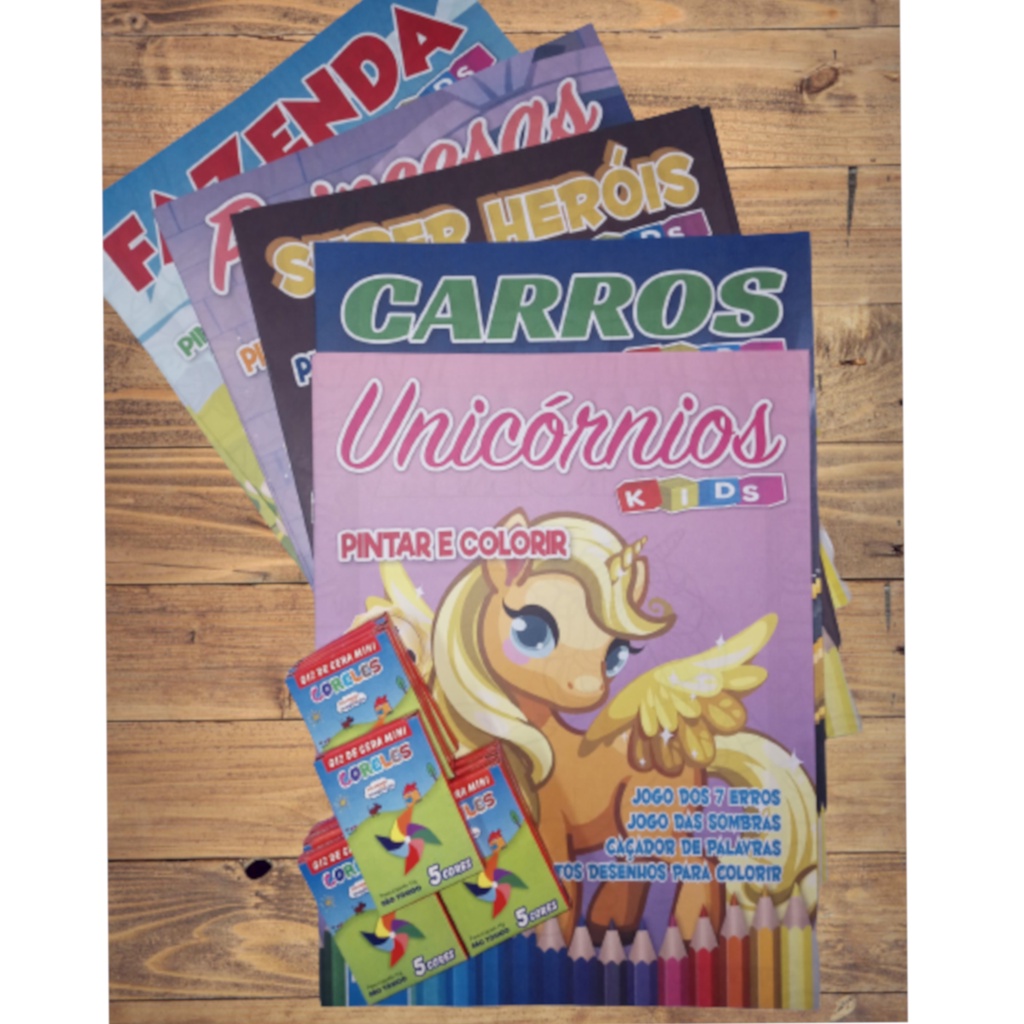 Kit de Colorir com Giz de Cera My Little Pony