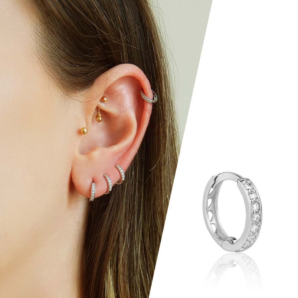 Piercing Nariz Ouro 18K Argola Fina - Ellos Joalheria