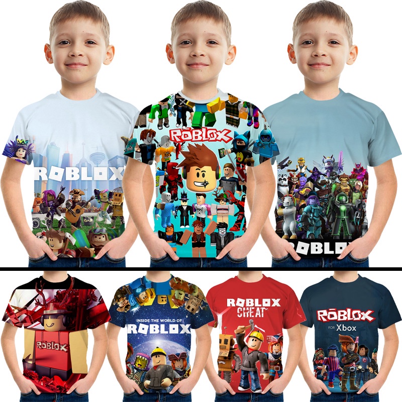 Hot ROBLOX kid T-shirt Meninos Jogo Esportes T-shirt Criança Dos Desenhos  Animados de manga Curta top 3D Impressão Casual Rua Harajuku Roupas -  AliExpress