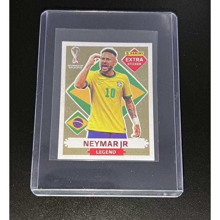 Figurinha Extra Sticker Neymar Jr. Legend Gold