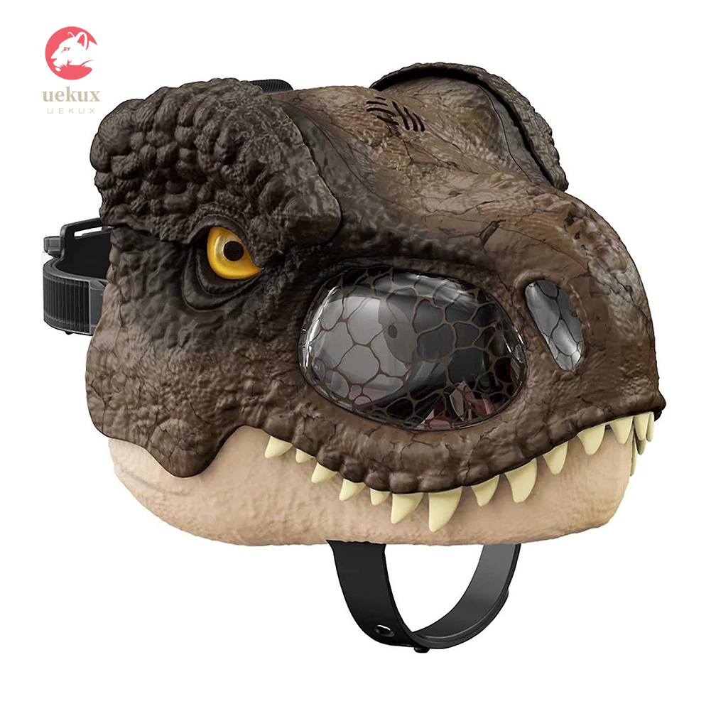 Dinossauro Tamanho grande com cabeça iluminada Olhos Simulação