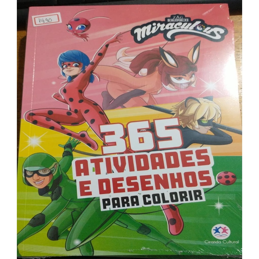 365 Atividades e Desenhos pata colorir Ladybug - Ciranda Cultural -  Livraria D. Pedro