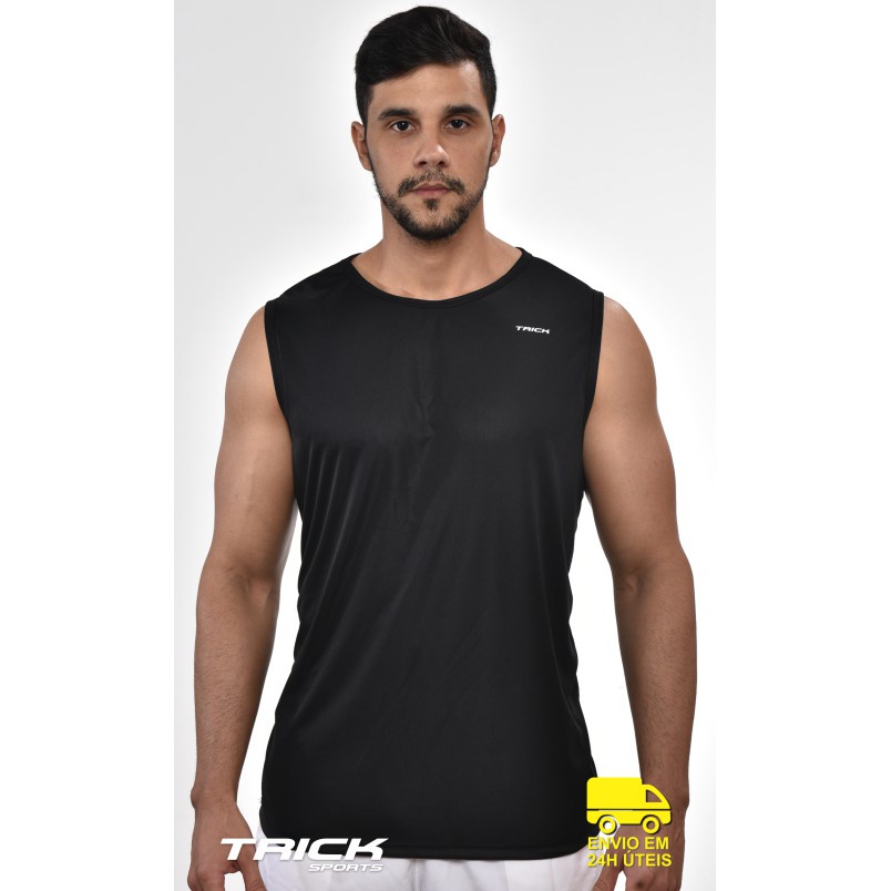 Camiseta regata Machão Dry Fit Masculina Academia 100% Poliester