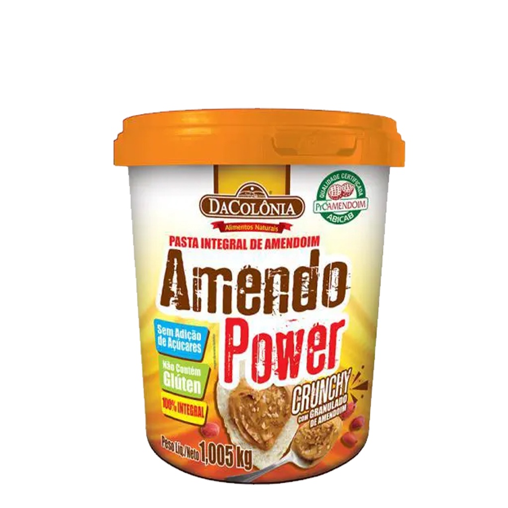 Pasta de Amendoim DaColonia Chocolate Branco 450g - Amendo Power