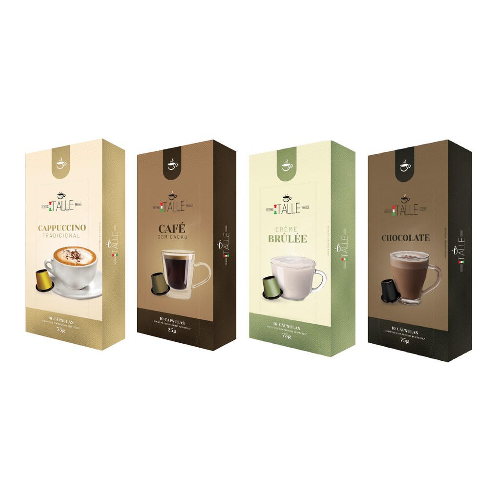  CAFÉ ITALLE - Kit de cápsulas de crema de café