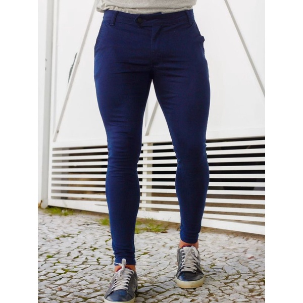 Calça boxer jeans store feminina