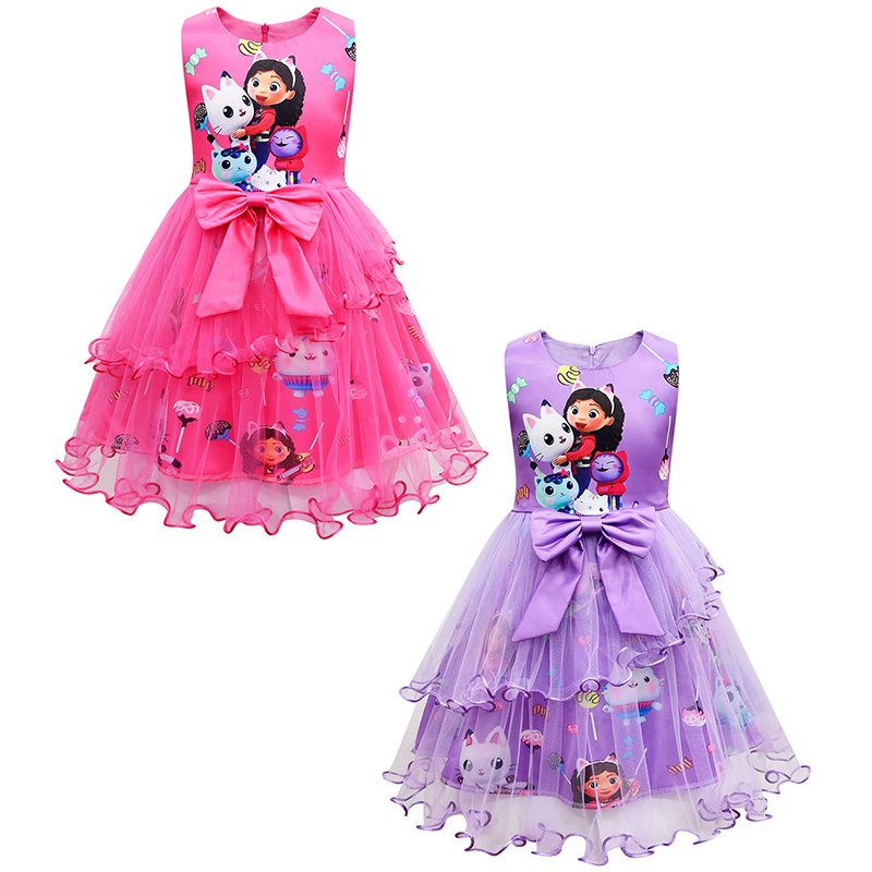 Crianças Meninas Anime Roblox Impressão De Manga Curta O Pescoço Vestido De  Renda Crianças Casual Verão Rainbow Vestidos