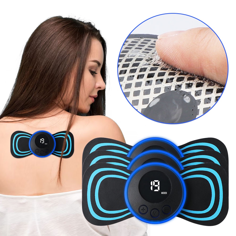 16pcs Reusable Tens Muscle Stimulator Face Slimmer Electrode Pads Facial  Lifting Machine Lift Up Device Beauty Health Skin Care