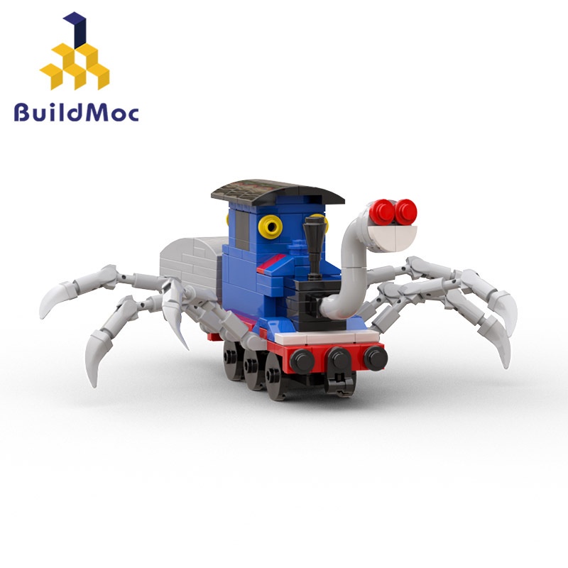 Moc aranha mal trem bloco de construção brinquedo horror jogo choo-choo  charles figura de ação monstro animal tijolos modelo crianças presente