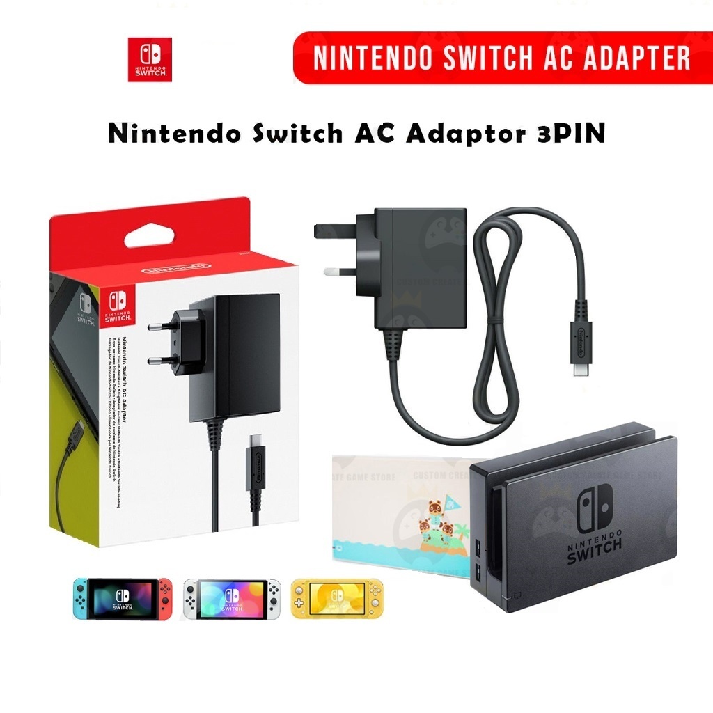 Nintendo Usb C Carregador Adaptador De Alimentação Interruptor 2.6a