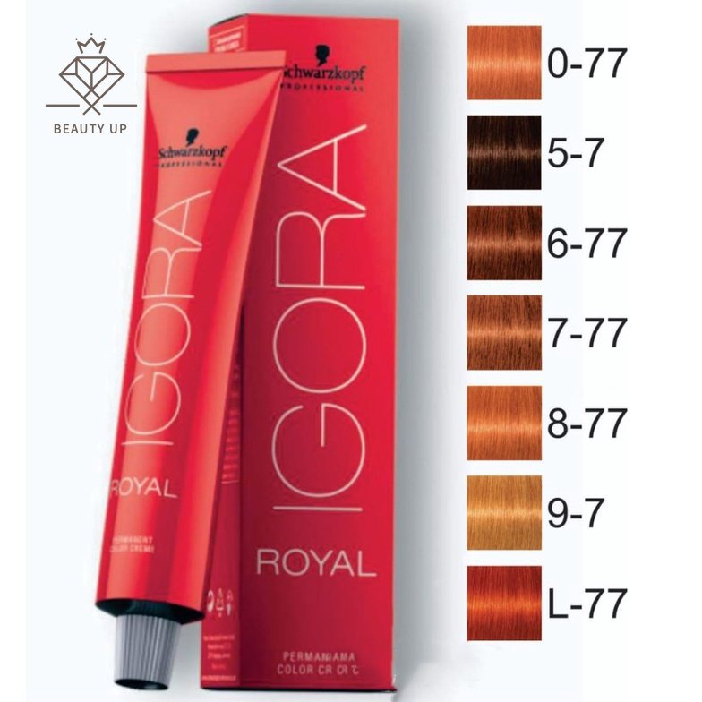 Coloração Igora Royal 60g - Schwarzkopf Professional - Ruivos - (escolha  0-77 , 5-7 , 6-77 , 7-77 , 8-77 , 9-7 , L-77 )