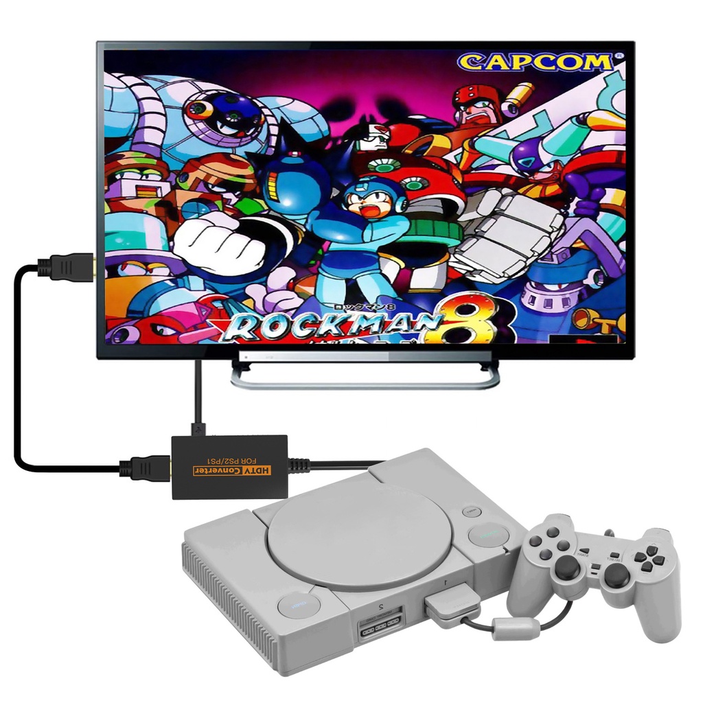 Adaptador conversor de vídeo HDMI para Scart HD para consoles de jogos  retrô, suporte para SFC/MD/PS/SS/PS2/Xbox/Wii
