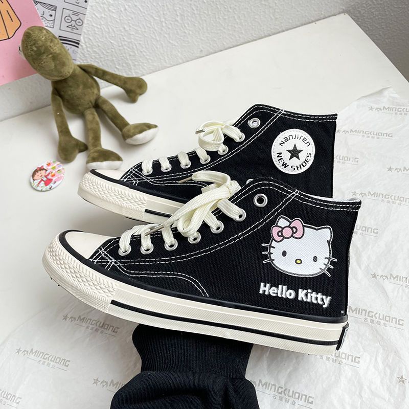 Hello Kitty Sneaker Girl Casual Trendy Shoes Women Kawaii Canvas Flat