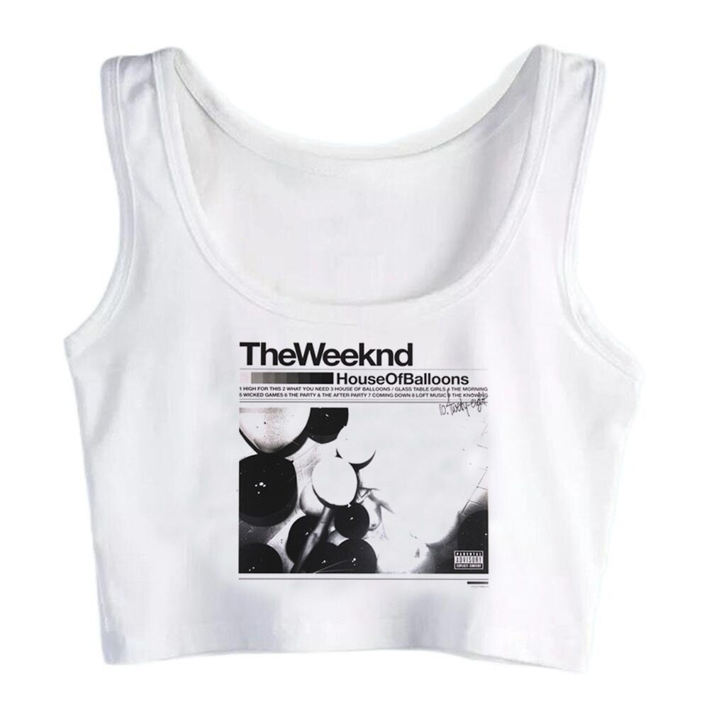 A Weeknd cyber y2k Gótico Gráfico Menina De Topo De Cultura 2000s Moda  Coreana yk2 Kawaii Camiseta
