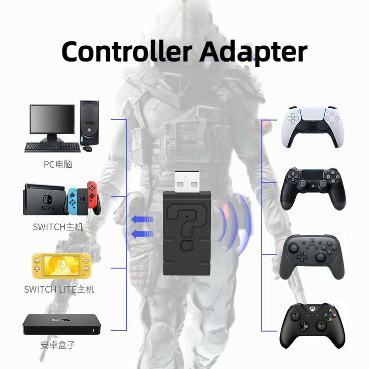 Adaptador Controlador Para Switch PS4 5 Xbox One S X PC Steam