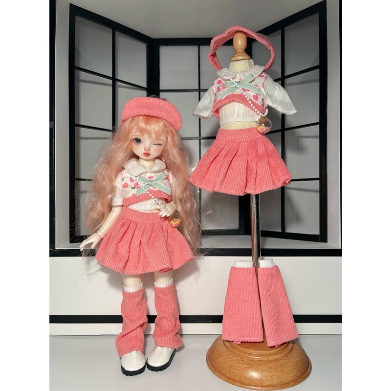 Roupas de boneca bjd 1/4, roupas de menina bjd de peito grande e acessórios  para boneca do corpo feminino, boneca de tamanho msd, roupa de natal -  AliExpress