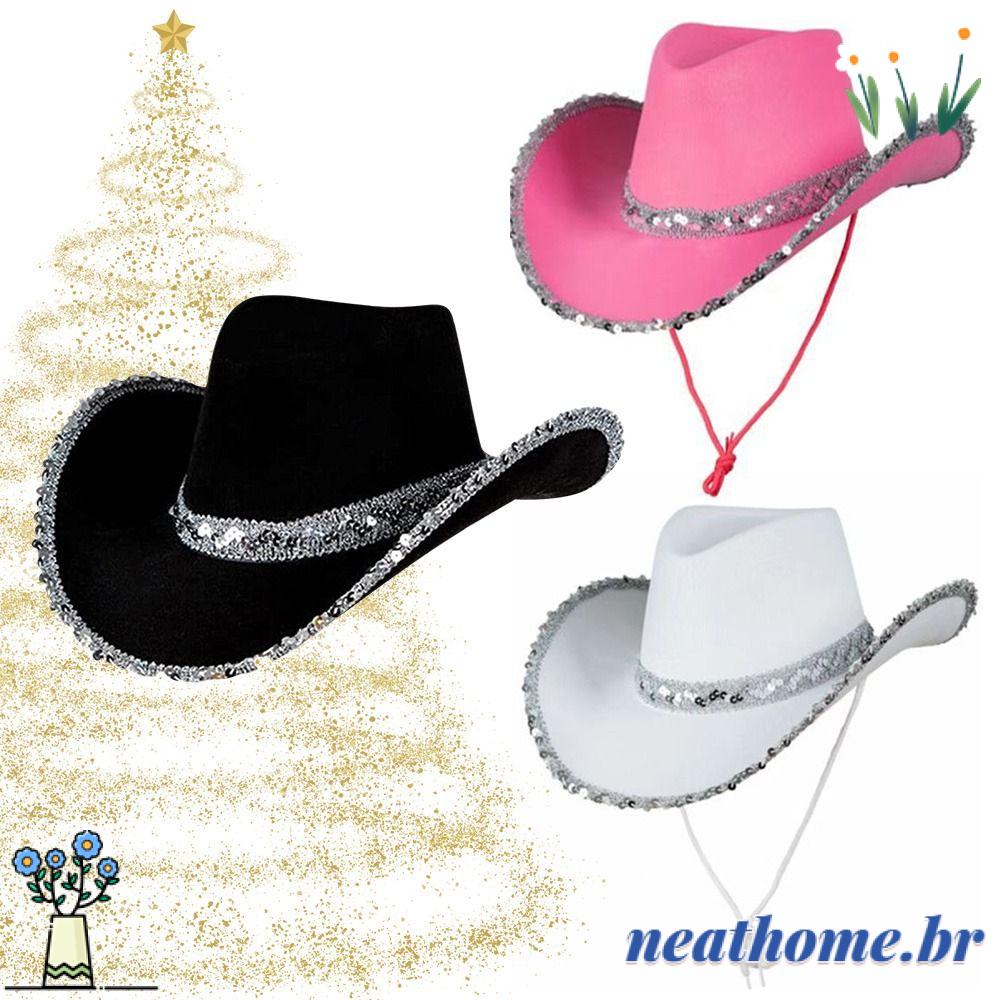 GALPADA 1 Conjunto Chapéu De Caubói Chapéu De Jovem Chapéu De Feminino  Chapéu De Festa Country Lindo Chapéu De Traje De Vaqueira Moda Decorar  Tecido Não Tecido Filho : : Moda