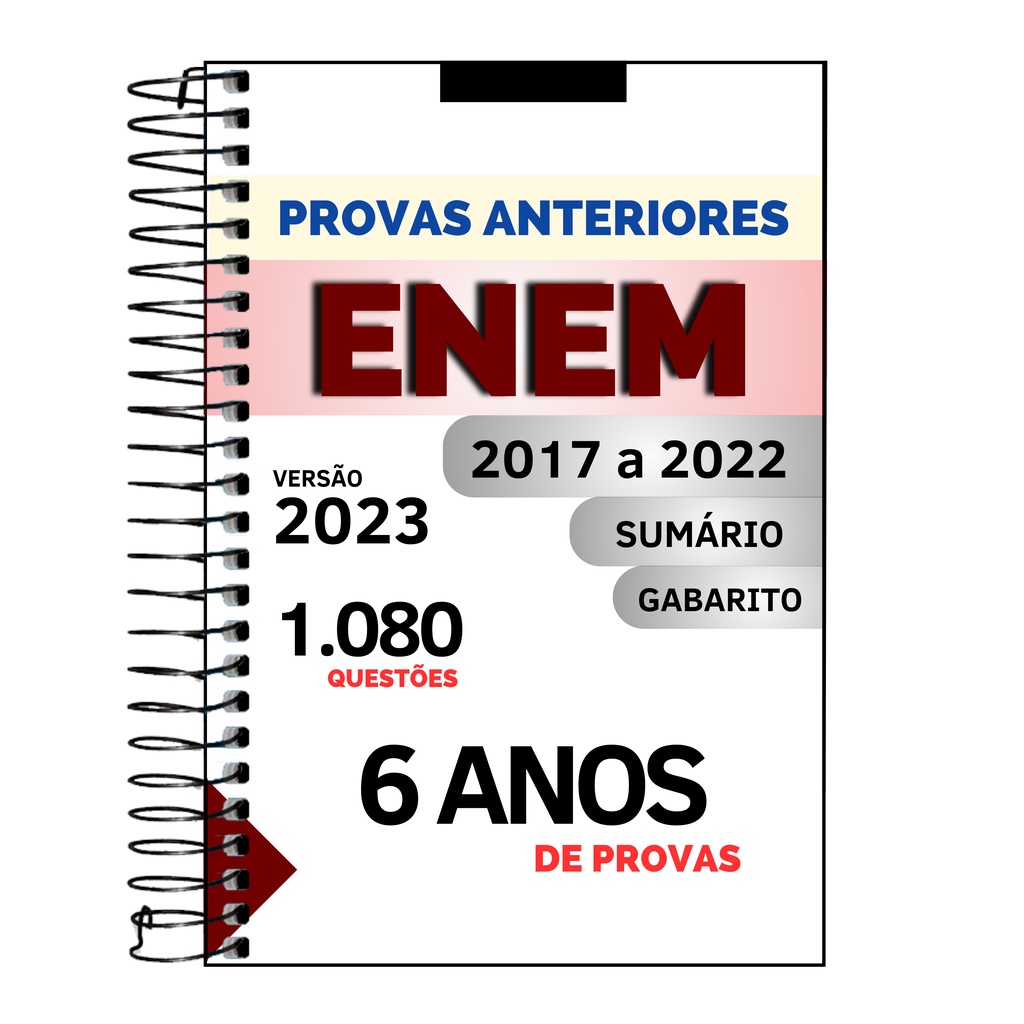 Apostila ENEM 2023 - 900 questões Provas Anteriores 