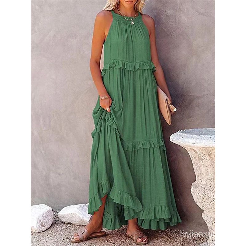 Compra online de Casual manga curta vestido solto verão sólido o-pescoço  bolso vestido moda vestido plissado vestidos de mujer robe elegantes 25844